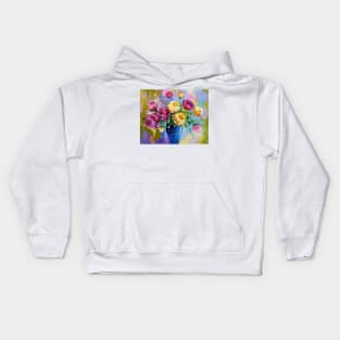 Bouquet of peonies Kids Hoodie